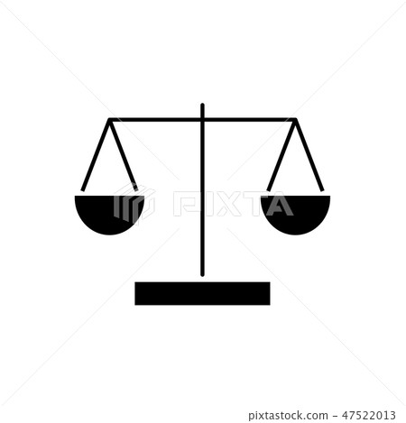 Law scale icon Vector illustration, EPS10. Law scale icon Vector illustration, EPS10. 47522013