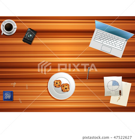 Top view of working table 47522627