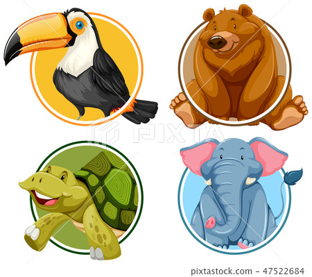 Set of animals banner Set of animals banner 47522684