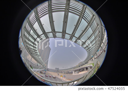 a modern flyover link of west kowloon staion 47524035
