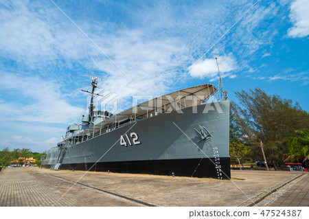Luang Prasae battleship (monument of Royal Thai Navy) at Paknam Luang Prasae battleship (monument of Royal Thai Navy) at Paknam 47524387