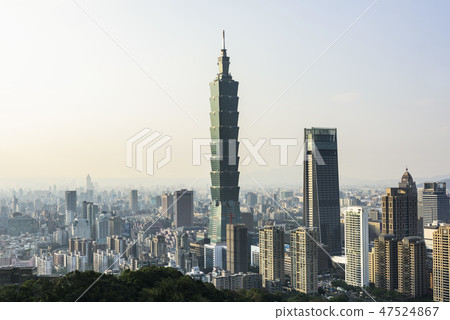 Taipei 101 Skyscraper in Taipei, TAIWAN. 47524867