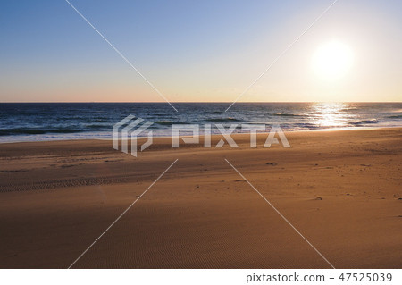 太陽と砂浜 太陽と砂浜 47525039