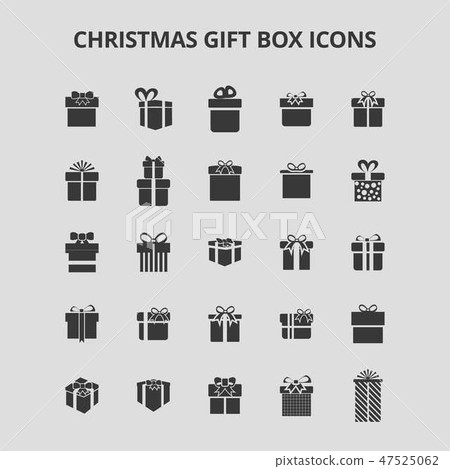 Christmas Gift Box Icons Christmas Gift Box Icons 47525062