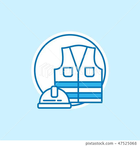 Labour day icon with light background with blue th Labour day icon with light background with blue th 47525068
