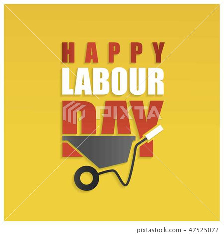 Happy labor Day Simple Typography on a Yellow Back Happy labor Day Simple Typography on a Yellow Back 47525072