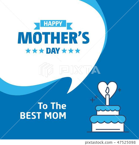 Lettering Happy Mothers Day. Hand-drawn card with  47525098