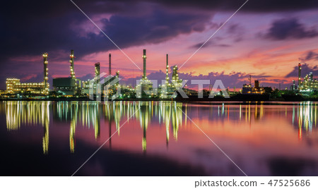 Oil refinery plant and gas industrial factory 47525686