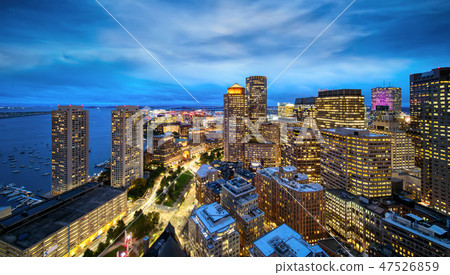 Boston city view from the roof top of Hotel Boston city view from the roof top of Hotel 47526859