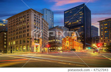 Church in the city and road 47527043