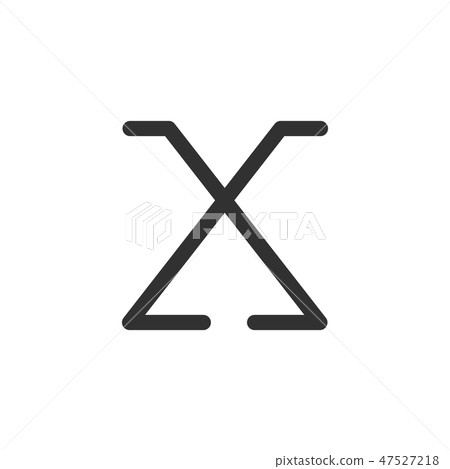 Letter X arrow modern monogram symbol concept. Letter X arrow modern monogram symbol concept. 47527218