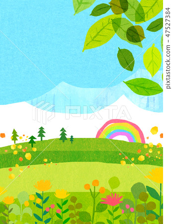 Natural landscape hill mountain sky collage 47527384