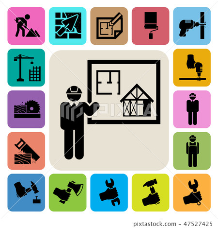 Construction Icons set 47527425