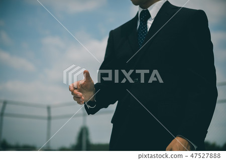 搖動 握手 商務人士 47527888