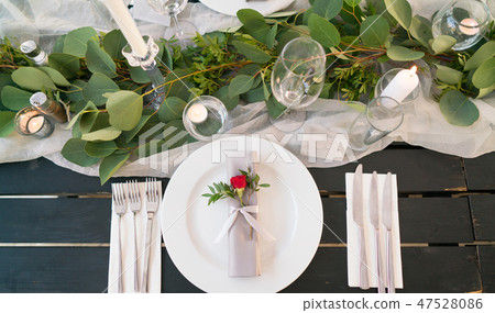 wedding table served in a rustic style wedding table served in a rustic style 47528086