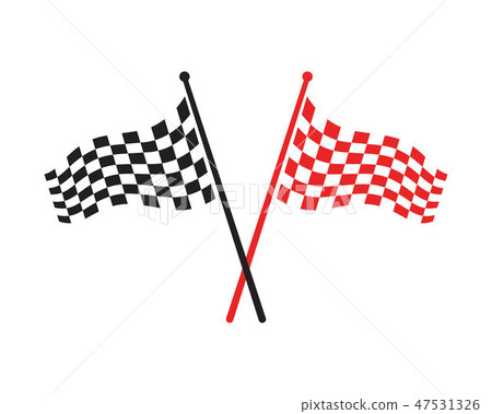 Race flag icon, simple design logo Race flag icon, simple design logo 47531326