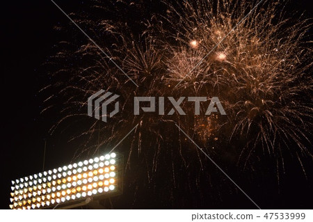 Night lighting and fireworks 47533999