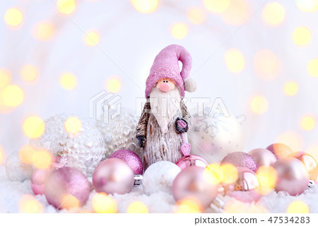 Christmas composition with gnome Christmas composition with gnome 47534283
