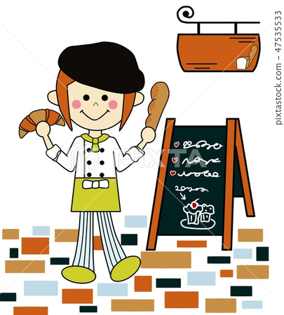 Cute bakeries green (with no signs letters background) 47535533