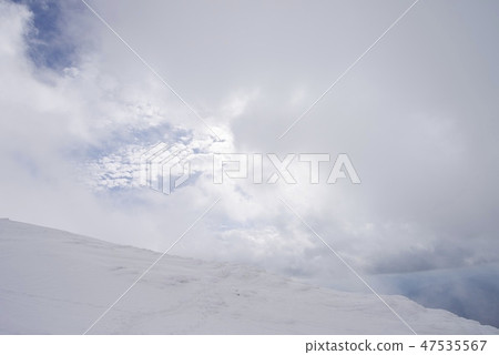 Landscape near Mountaintop of Oyama in Winter 47535567