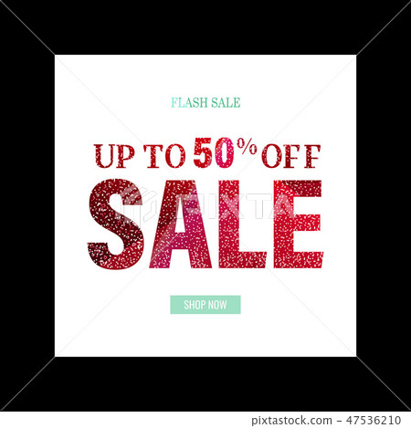 Sale Poster With Glitter Sale Poster With Glitter 47536210