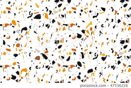 Terrazzo pattern design with natural stone, granite, glass, quartz, concrete. Marble texture in 47536226