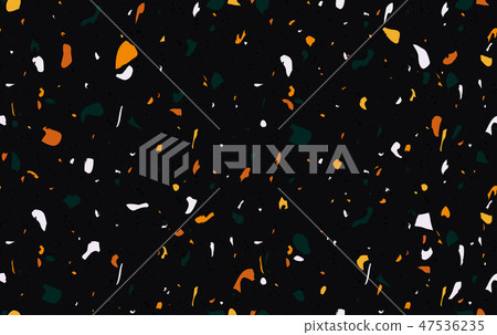 Terrazzo seamless pattern. Marble. Surface with natural stone, glass, quartz, concrete. Granite 47536235