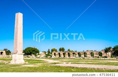 Ancient hippodrome in Tyre, Lebanon 47536411