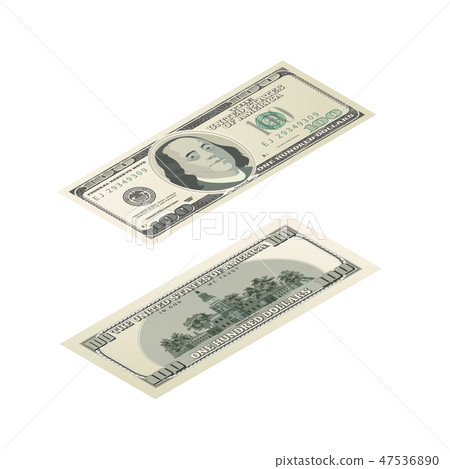 One hundred USA dollars banknote 47536890