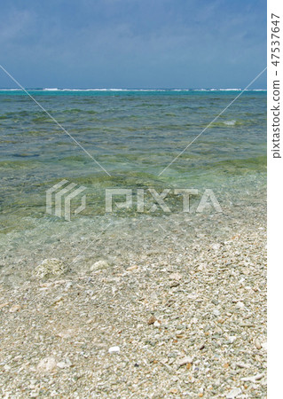Beach scene of Kuroshima (Okinawa Prefecture) 47537647