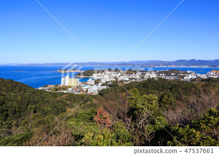Shirahama spa town seen from the Prairie Observatory View Wakayama Prefecture 47537661