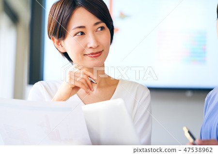 Businesswoman in conference Businesswoman in conference 47538962