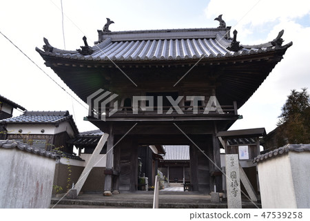 岡山縣瀨戶內市 Hoon Daishi Bizen 48 Temples Enpukuji Bell Tower Gate 47539258