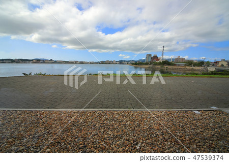 View Matsue Shinji Lake hot spring, Matsue castle, Shinji lake Ohashi area from near Shimane prefectural museum View Matsue Shinji Lake hot spring, Matsue castle, Shinji lake Ohashi area from near Shimane prefectural museum 47539374