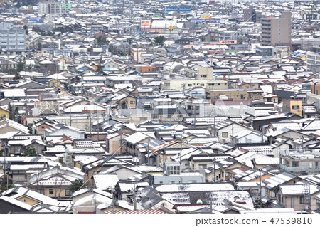 Kanazawa city Ozoneji hillside park Winter view 47539810