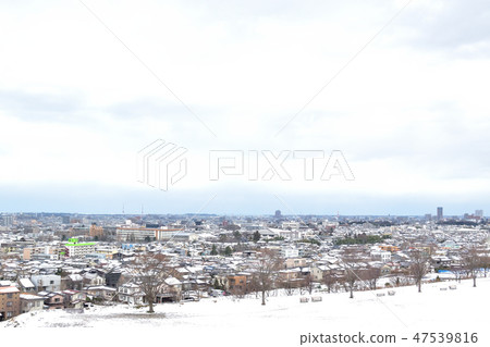 Kanazawa city Ozoneji hillside park Winter view 47539816
