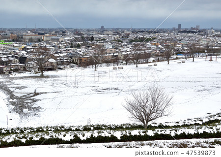 金澤市Ozoneji山坡公園冬天視圖 47539873