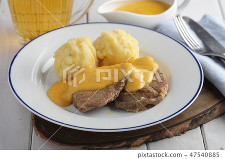 Svickova na smetane, Czech meat dish with potato 47540885