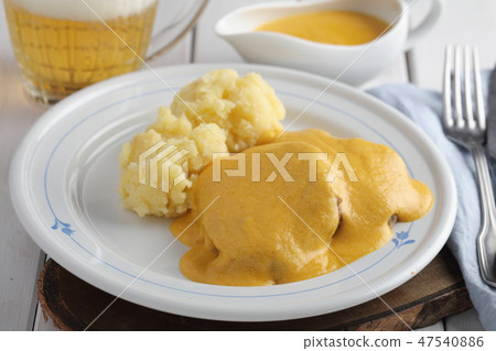 Svickova na smetane, Czech meat dish with potato 47540886