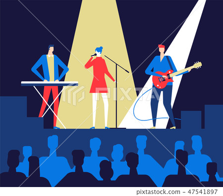 Music festival - flat design style colorful illustration Music festival - flat design style colorful illustration 47541897