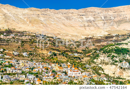 View of Bsharri town in the Qadisha Valley, Lebanon View of Bsharri town in the Qadisha Valley, Lebanon 47542164
