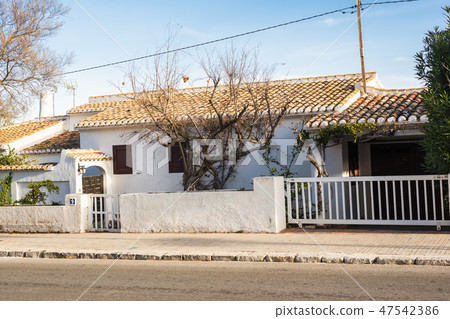 Design, architecture and building concept - The entrance gate of the house 47542386