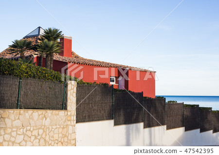 Design, architecture and building concept -House above beach 47542395