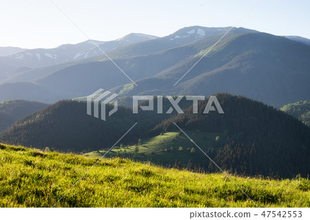Mountains at the morning time. 47542553