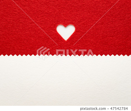 Background with Valentine's heart on red Background with Valentine's heart on red 47542784