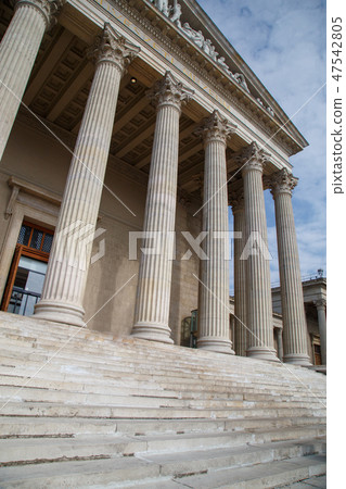 Vintage Old Justice Courthouse Column 47542805