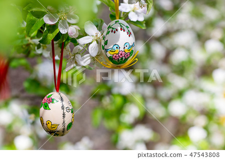 Painted Easter egss 47543808