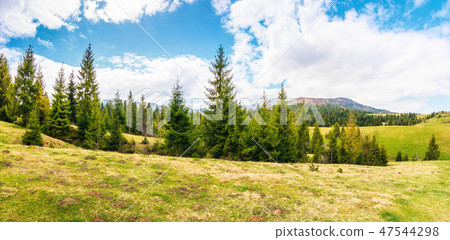 panorama of beautiful countryside in mountains panorama of beautiful countryside in mountains 47544298