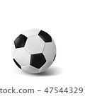 Isolated realistic soccer ball on white background 47544329