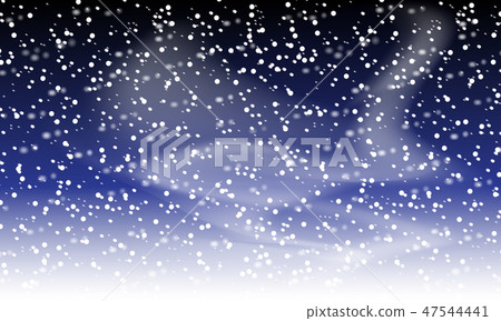 Falling snow background. Landscape with snowfall. Falling snow background. Landscape with snowfall. 47544441